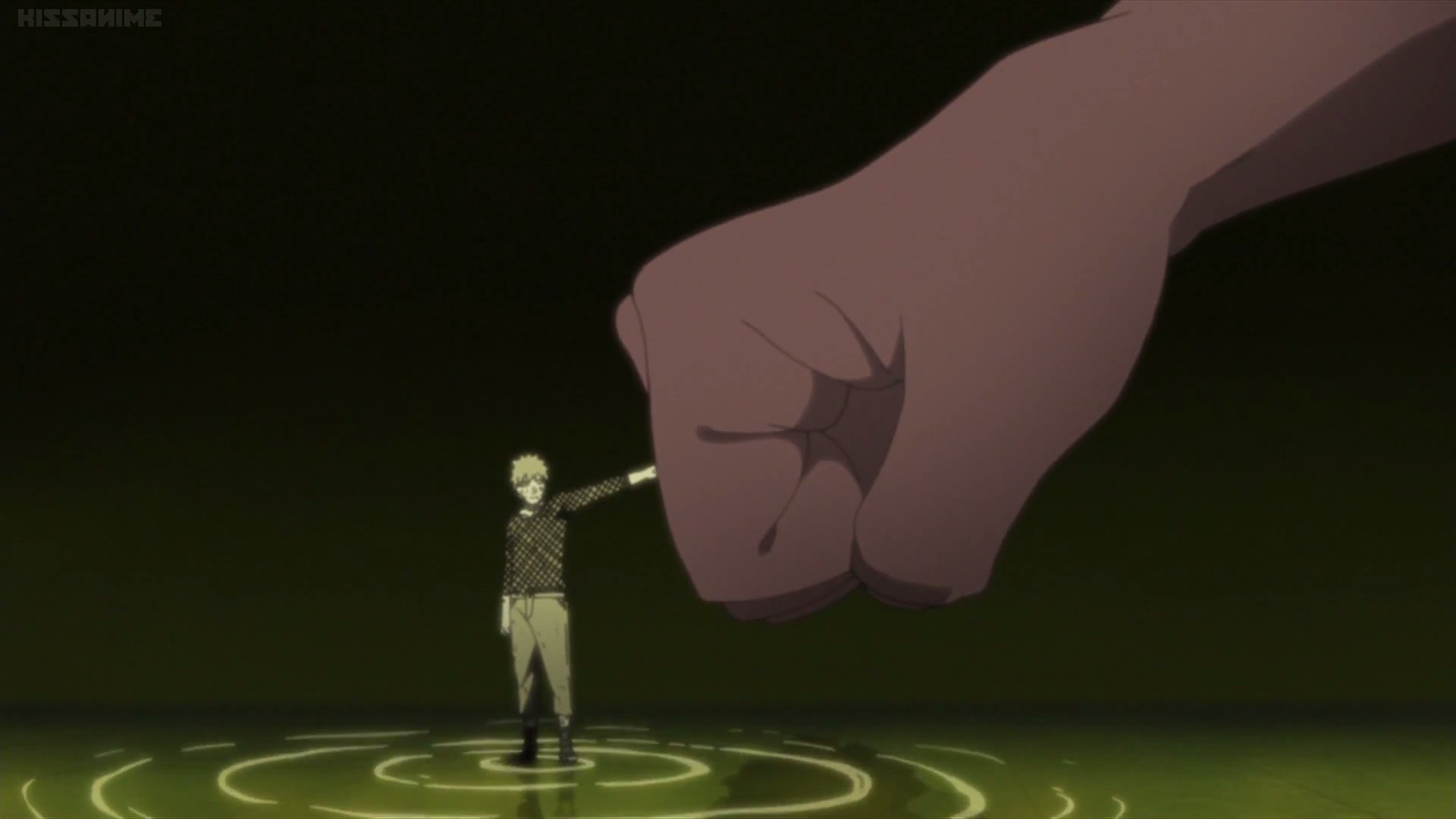 Naruto And Sasuke Fist Bump. 