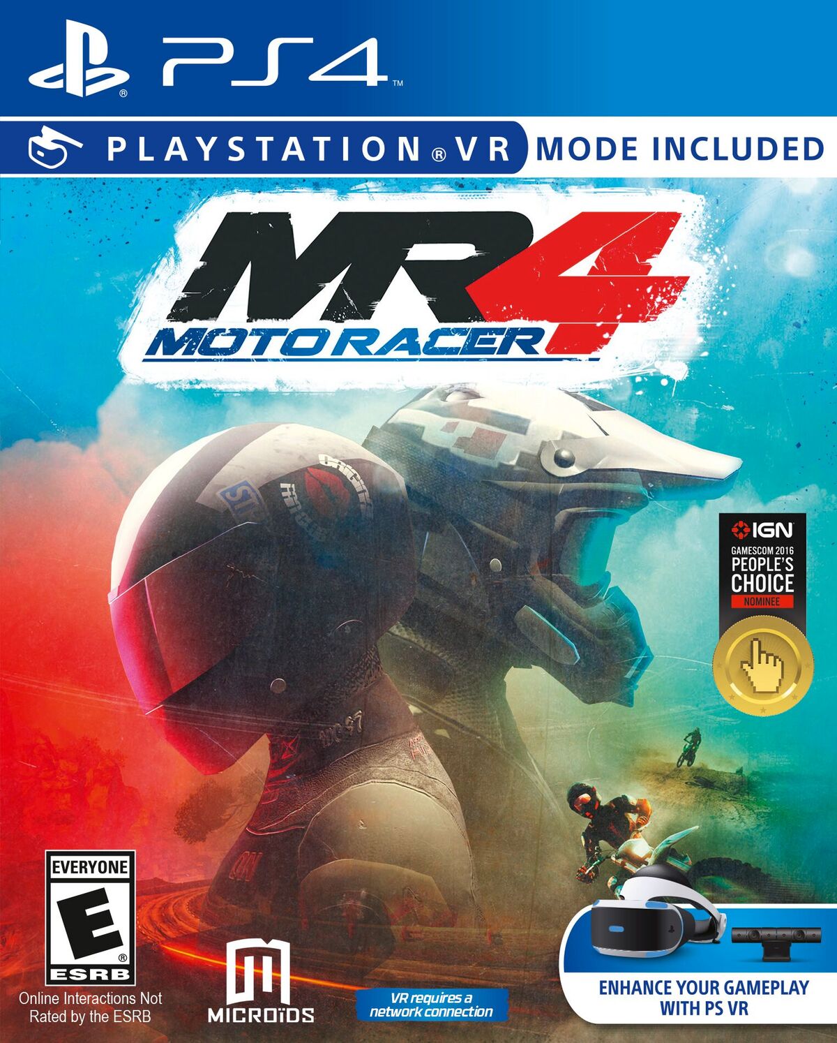 how do you get vr mode in moto racer 4