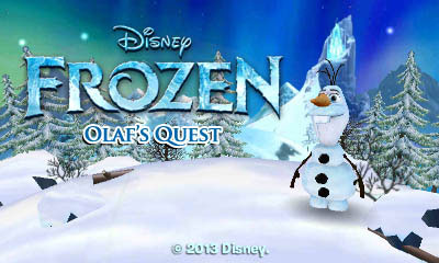 Into the Vault: Frozen: Olaf's Quest (3DS), by Main Street Electrical  Arcade