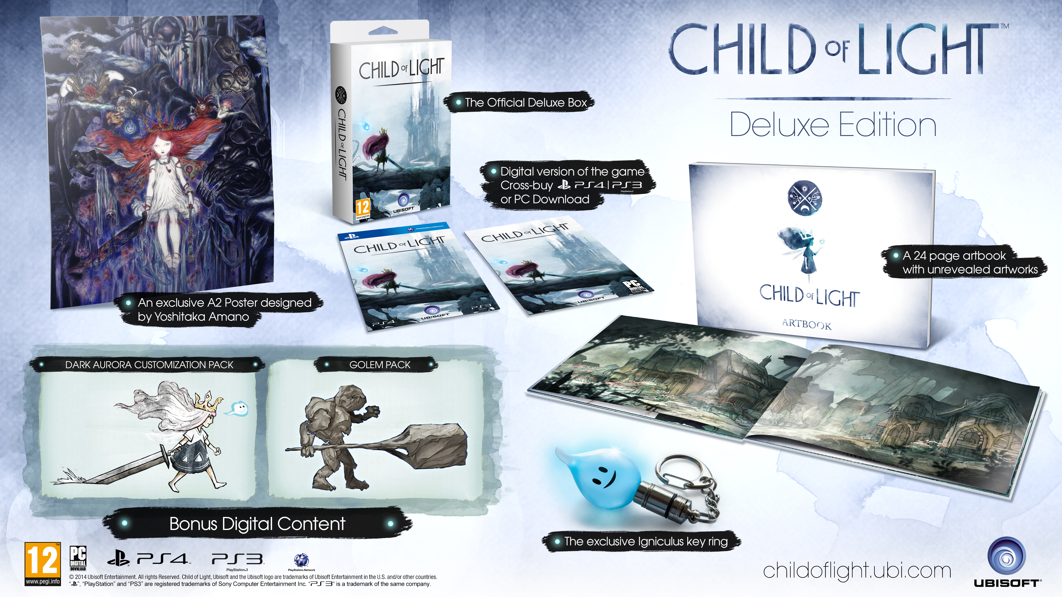 Ps3 light. Child of Light ps4. Child of Light. Deluxe Edition. Коллекционное издание. Коллекционки игр.