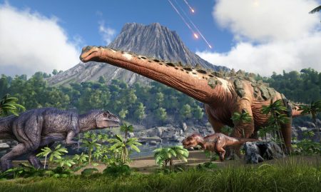 Play with the dinosaurs in Studio Wildcard's, ARK: Survival Evolved
