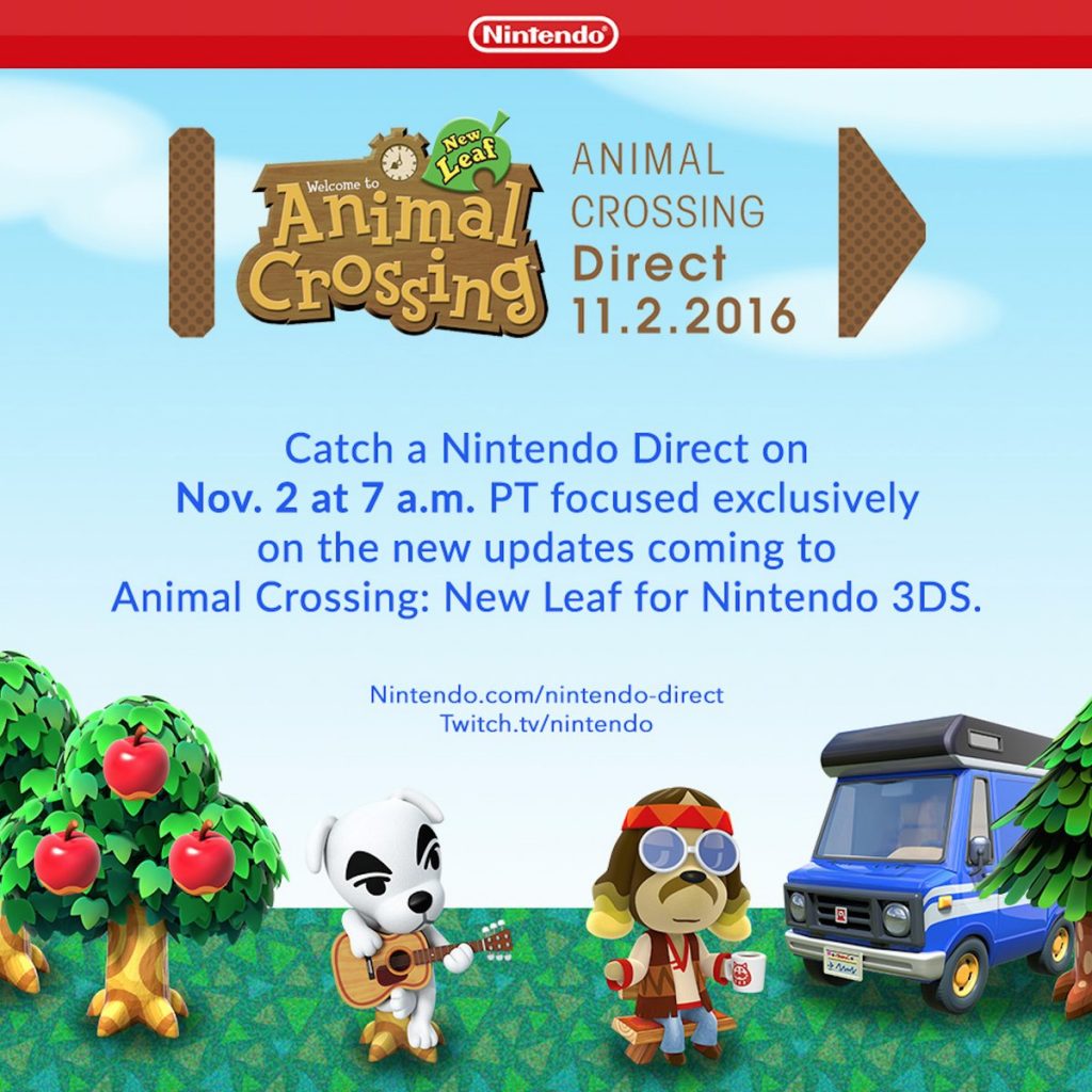 Animal Crossing Nintendo Direct