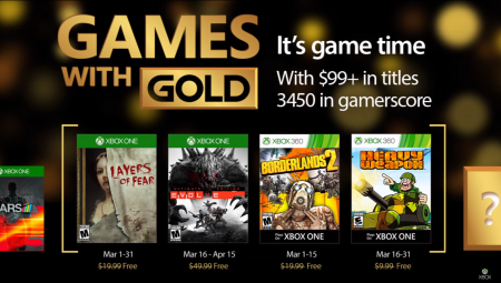 Xbox Live Games With Gold For March