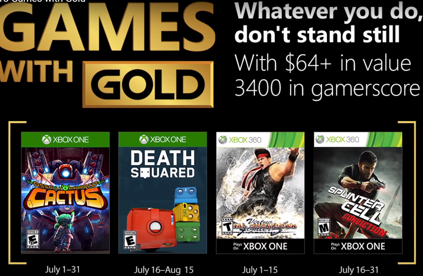 July Gwg Brutal R July With Gold Xbox