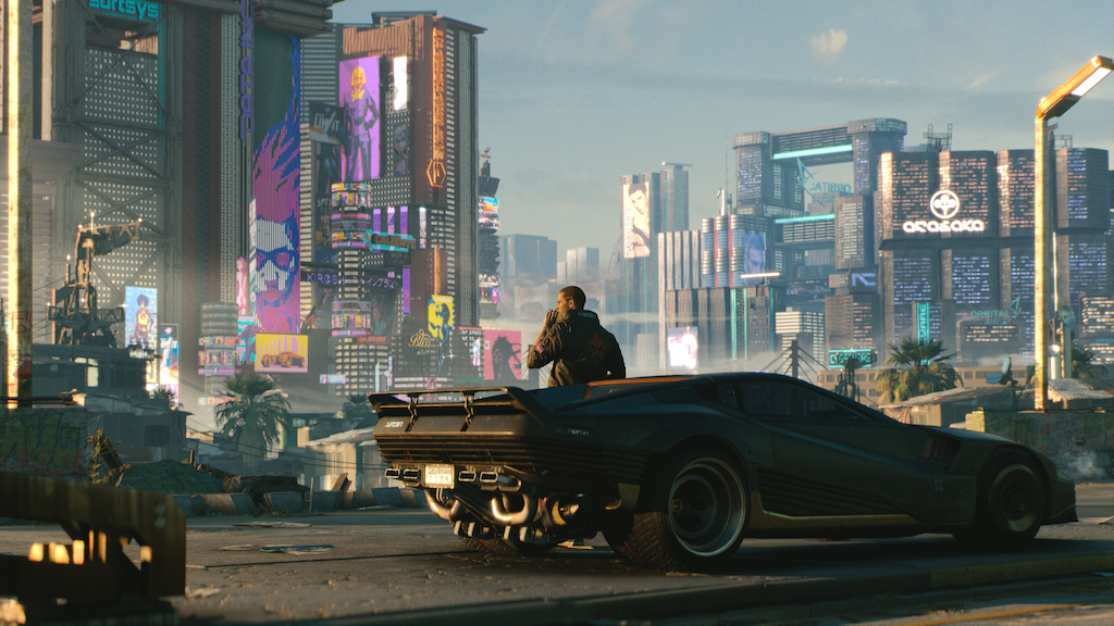 Promo image for cyberpunk 2077. 