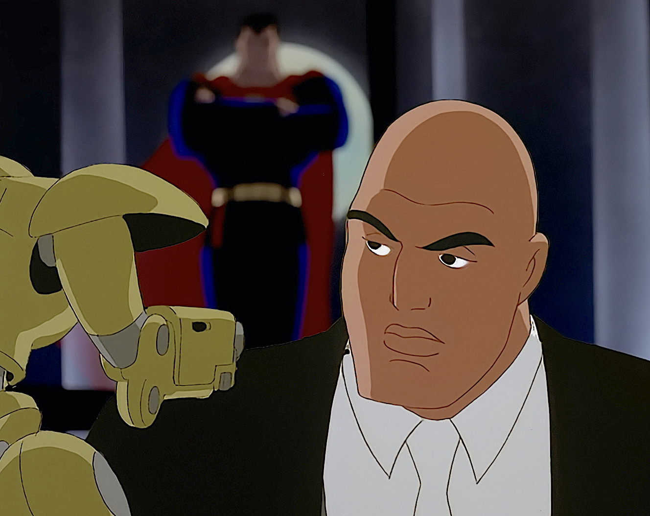 Мультсериалы 1996. Lex Luthor DCAU. Лекс Лютор Супермен. Мультсериал Супермен 1996 Лекс Лютор. Лекс Лютор из мультика.