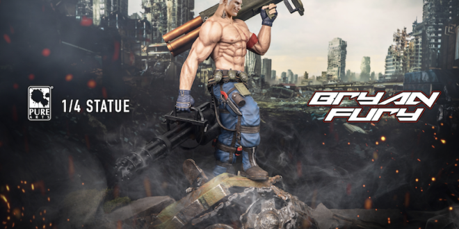 PureArts updates Bryan Fury face sculpt on upcoming Tekken statue