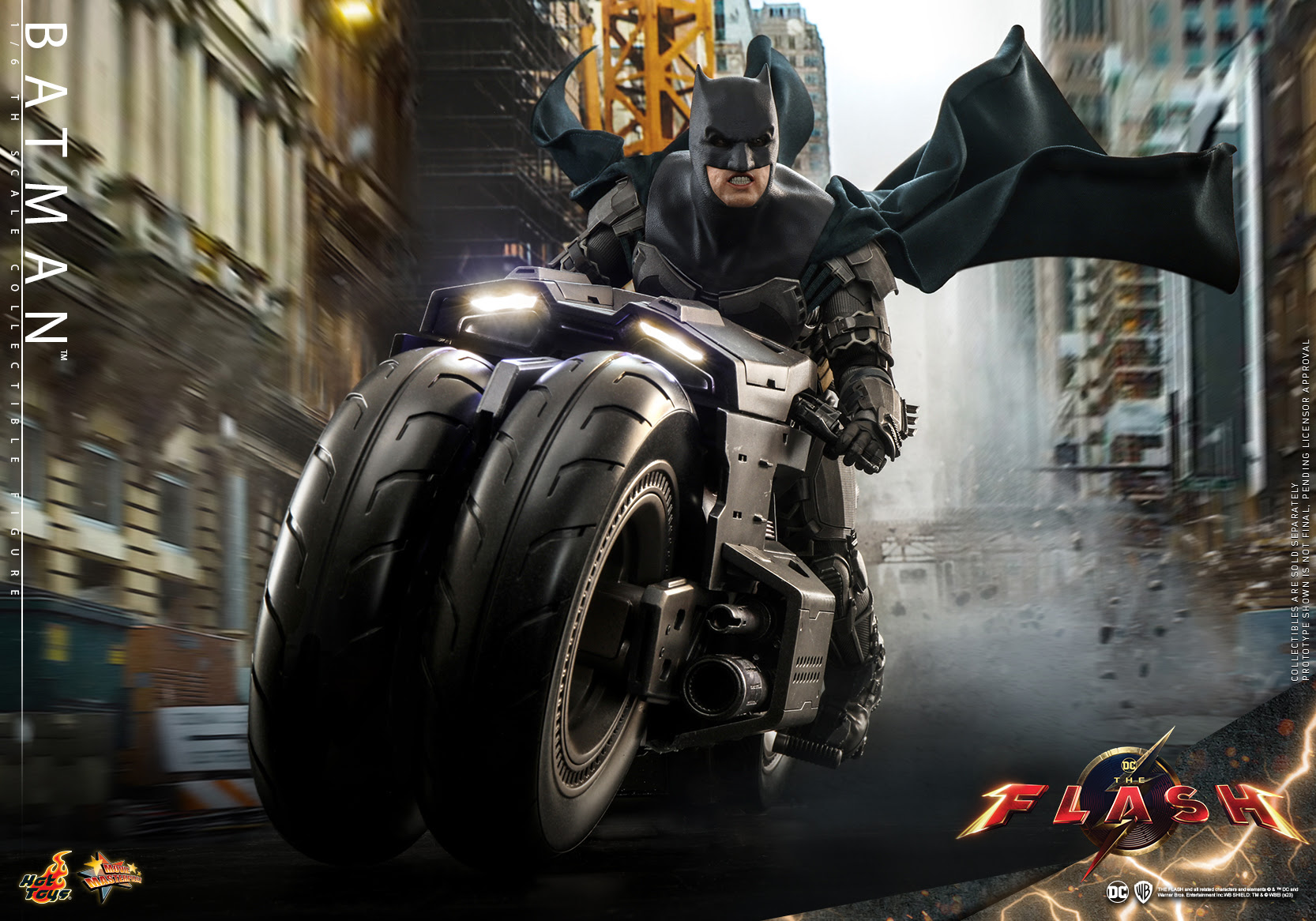 Right from The Flash, Hot Toys will bring Batman (and the Batcycle
