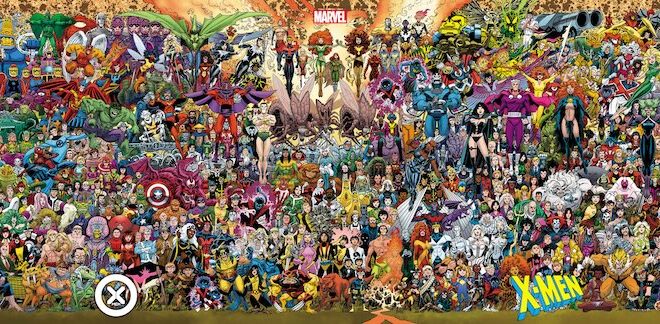 Artist Scott Koblish’s massive interconnected cover to hit for the X-Men’s 700th issue