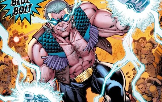 The West Coast Avengers get a little less heroic with the addition of Blue Bolt