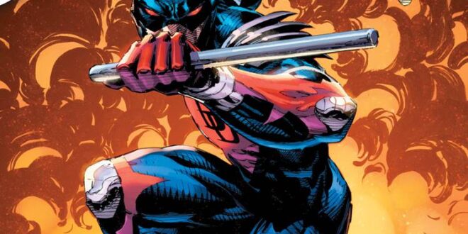 Daredevil #20 to put the hero back in his 90s black armor