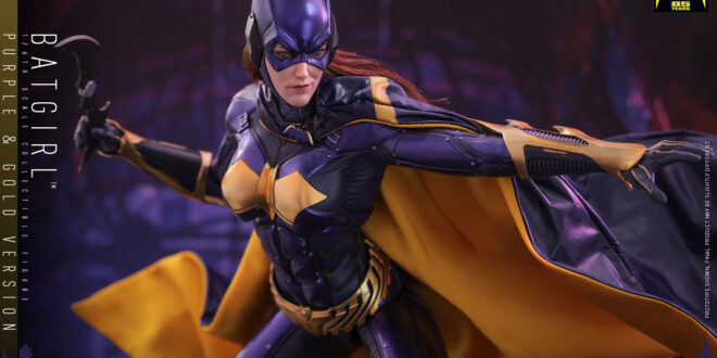 Sideshow unboxes Batman: Arkham Knight’s Batgirl, this time in classic purple and gold