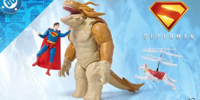 Spinmaster’s Superman (2025) movie toys hit shelves, complete with slime and a flying Krypto