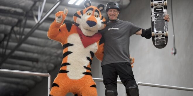 It’s Tony x Tony, as Tony the Tiger re-teams with Tony Hawk this July