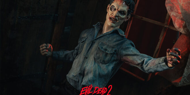 Hailing from Evil Dead 2: Dead by Dawn is Asmus Collectibles’ upcoming Deadite Ash