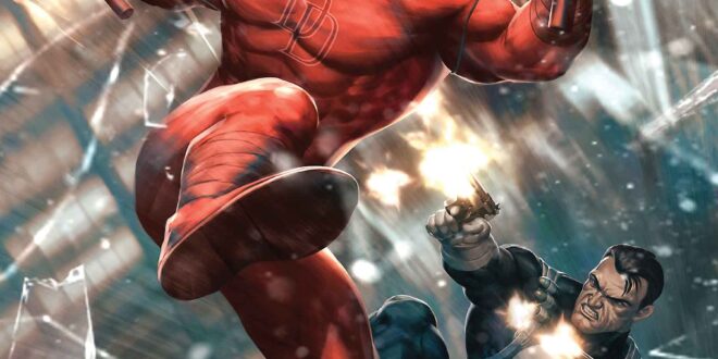 The classic rivalry returns with Jimmy Palmiotti’s Daredevil/Punisher: The Devil’s Trigger