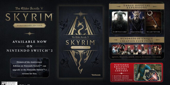It’s back. The Elder Scrolls V: Skyrim Anniversary Edition hits Switch 2