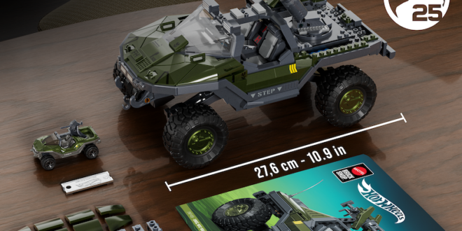 SDCC ’26: Mattel Brick Shop expands with Halo’s Warthog